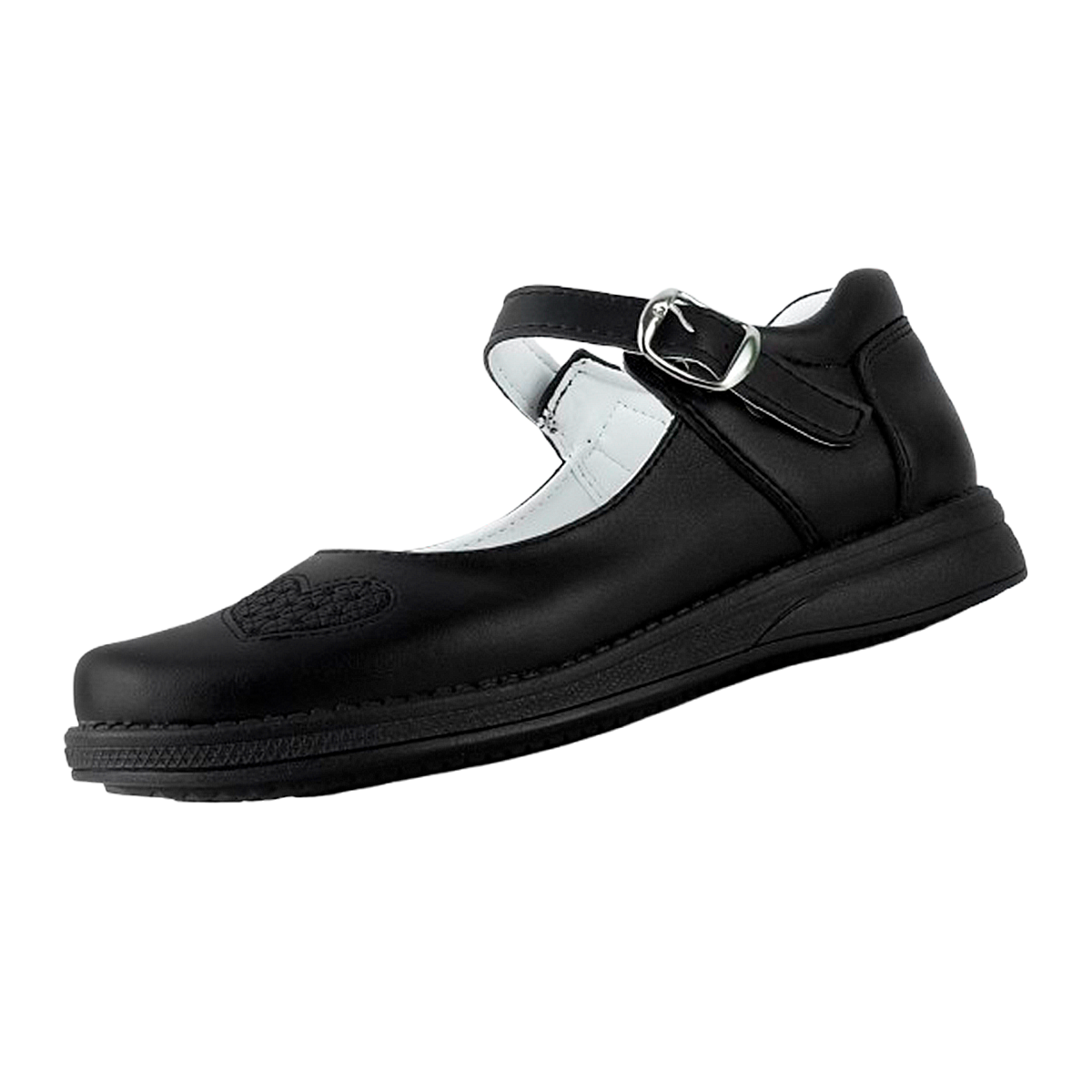 Zapato Niña Escolar Arco Soporte Cómodo Flats Cleo 12-390-N
